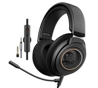 PHILIPS Cuffie da studio per registrazione, cuffie da gioco con microfono aperto, cuffie da studio per PC, DJ, musica, pianoforte, chitarra con microfono rimovibile e jack audio SHP9600MB