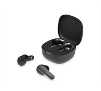 Philips TAT2100BK Auricolari True Wireless Bluetooth 6.0, 36 ore di riproduzione, 4 mic per chiamate chiare, Resistenza agli schizzi IPX4, Alloggiamento tascabile per la ricarica, Nero