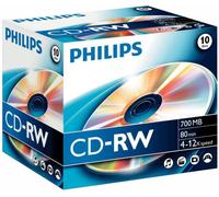 PHILIPS - Cw7d2nj10/00 - Cd-Rw 80 Minuti 700mb (4-12x) Custodia, 10 Confezione