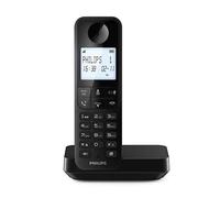 Philips DECT D2701B - Telefono Fisso Cordless, Display Retroilluminato da 4,6",