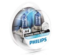 Philips Diamante Bianco 5000K 9003 H4 60/55W Due Lampadine Nebbia Luce Alta