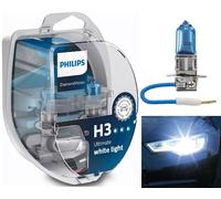 Philips Diamante Bianco 5000K H3 55W Due Lampadine Testa Luce Basso Fascio