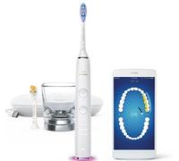 Philips Sonicare DiamondClean Smart 9400 spazzolino elettrico, spazzolino sonico con app, sensore di pressione, rilevamento della testina, bianco, modello HX9917/88