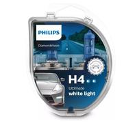 Philips Diamante Bianco 5000K 9003 H4 60/55W Due Lampadine Nebbia Luce Alta