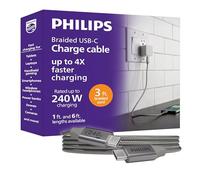 Philips DLC3765BG/37 - Cavo di ricarica da USB-C a USB-C, 240 W, per MacBook Pro e Air, Windows, iPhone 17, Samsung Galaxy, Google Pixel, Drone, fotocamera, SSD esterno, 9 m