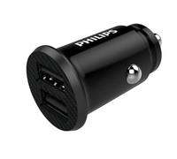 Philips DLP2510 Caricabatterie da auto 2xUSB 12W Smart Protection Nero