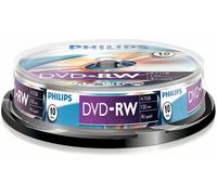 PHILIPS - Dn4s4b10f/00 - Dvd-Rw 4.7gb (4x) Mandrino, 10 Confezione