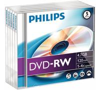 Philips - DN4S4J05F/00 - Dvd-Rw 4.7Gb (4X) Con Custodia Jewel, Confezione Da 5