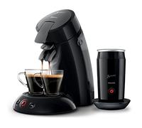 Philips Domestic Appliances Senseo HD6553/65 - Macchina da caffè originale con montalatte - Caffè Boost e tecnologia Crema Plus, 0,7 litri, colore: Nero