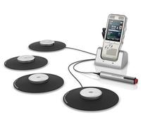 Philips DPM8900/02 - Registratore di riunioni, con dittafono digitale e 4 microfoni con superficie di confine per registrazioni audio a 360°, incl. SpeechExec Basic (abbonamento di 2 anni incluso)