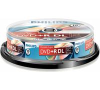 PHILIPS - Dr8s8b10f/00 - DVD +R DL 8.5gb (8x) Mandrino, 10 Confezione