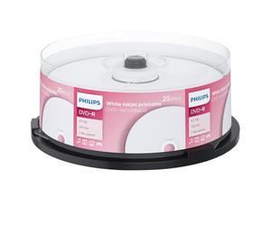 Philips Dvd-R 16X Printable Inkjet Camp. 25