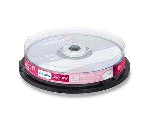 Philips DVD-RW 4.7GB - Confezione da 10