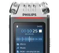 Philips Voice Tracer DVT7110/00 dittafono Flash card Antracite, Cromo