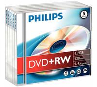 Philips - DW4S4J05F/10 - Dvd+rw 4.7GB (4X) Confezione Da 5