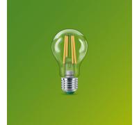 Philips Ultra Efficient - Ultra energy saving lights, E27 LED light source, 60W, A60, warm white, pack of 6, clear