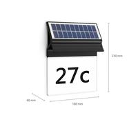 Philips Enkara: applique a LED con numero civico e alimentazione solare Philips