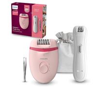 Philips Satinelle Essential Epilatore con Filo Compatto, con Opti-light, Include