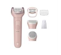 PHILIPS Epilatore BRE718/00 serie 9000 con ProGuide a 360° per un'epilazione precisa, pinzette in ceramica, spazzola esfoliante per il corpo, testina da barba, pettine da taglio + altri accessori