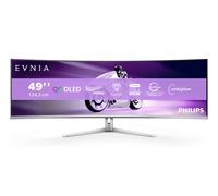 Philips Evnia 8000 49M2C8900L/00 Monitor PC 124,2 cm (48.9") 5120 x 1440 Pixel Dual QHD QDOLED Bianco