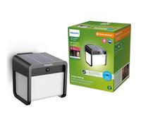 PHILIPS Ezra, Lampada solare da parete UltraEfficient, per Esterni, con Sensore di Movimento, 3000K, 250/25lm, Nero