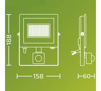 Philips Faretto da esterno a LED Lois UE Sensor, 14 W, 3.000 K IP65 Philips