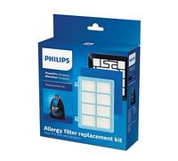 Philips FC8010/01 - Set di filtri di ricambio per aspirapolvere PowerPro Compact, colore: Blu/Bianco