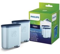 Philips Filtro dell'acqua AquaClean - Nessuna decalcificazione fino a 5000 tazze, Prolunga la durata della macchina, Filtrazione micro-porosa, Confezione da 2 (CA6903/22)