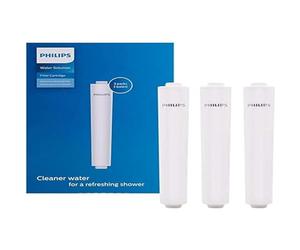 Philips, filtro doccia in linea, confezione da 3