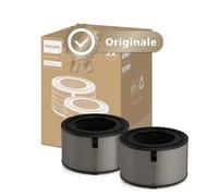 Philips Filtro di ricambio originale per i depuratori d'aria serie 4200 AC4220 e AC4221, HEPA NanoProtect + Carboni attivi, 12 mesi di durata, nero/bianco (FY4200/30)