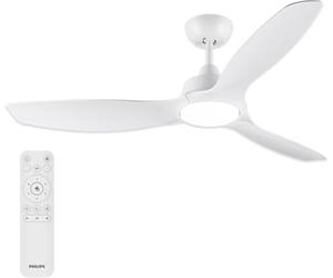 PHILIPS Fixed-Blade, Ventilatore a soffitto LED, 3 Pale da 132 cm, Bianco