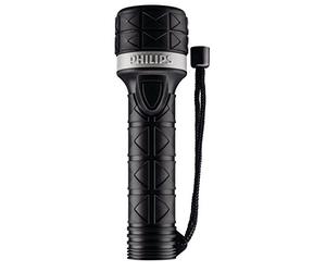 Philips Flashlights torcia/10 - Lanterna (mano, LED, AA, nero, gomma, alcalina)
