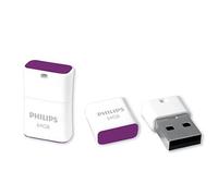 Philips FM64FD85B/00 unità flash USB 64 GB USB tipo A 2.0 Porpora, Bianco NEW