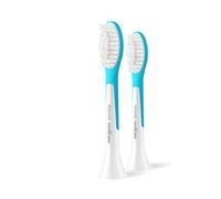 PHILIPS Sonicare for Kids, testine di ricambio originali per i bambini dai 7 anni in su, confezione da 2, HX6042/90, Nuovo, 2 Testine