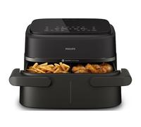 Philips Serie 1000 Airfryer con cestello flexi/doppio, friggitrice ad aria da 7.1L, 10 metodi di cottura, App per ricette NA150/00