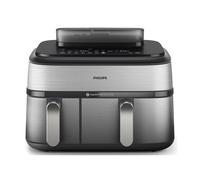 Philips 5000 series Airfryer doppio cestello con cottura a vapore, friggitrice ad aria da 9.0L, 19 metodi di cottura, App per ricette, NA555/00