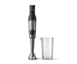 Philips Frullatore ad immersione 5000, ProMix, 1200W, 1 Accessorio, Nero | Indicatore LED velocità, facile da controllare, design compatto e pulizia semplice (HR2681/00)
