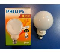 PHILIPS G95 Soft White 230-240V E27 8000h 410lm 9W Globo Lampada