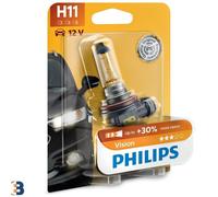 Lampadina faro PHILIPS H11 Vision 12V PGJ19-2 12362PRB1 Singolo