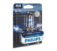 Lampada ad incandescenza alogena PHILIPS H4 RacingVision GT200 12V, 60/55W
