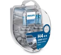 Philips H4 12V 60/55W P43T WhiteVision Ultra 4200K 2Pz. + 2X W5W 2Pz.