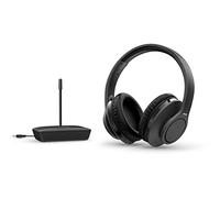 Philips H6005BK/10 Cuffie TV Wireless, Cuffie TV Senza Fili (Over Ear, Portata 100 m, 18 Ore di Autonomia, Driver 30 mm, Isolamento Acustico Passivo, Fascia Regolabile) Nero - Modello 2020/2021