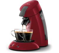Philips HD6553/81 SENSEO ORIGINAL macchina per caff a cialde, Aroma Booster, Crema Pus, 1 o 2 tazze, Rosso