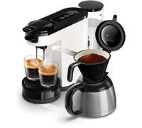 Philips HD6592/04 - Filtro per interruttore e filtro per macchina da caffè, tecnologia di infusione 2 in 1, contenitore per acqua da 1 litro, 7 tazze in una sola passata, colore: bianco