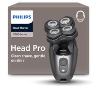 Philips Head Shaver Pro Serie 7000- Rasoio per uomo e donna, testina flessibile a 360° e lame ComfortCut per una rasatura pulita e delicata sulla pelle, modello HS7980/15