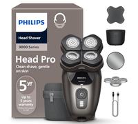 Philips Head Shaver Pro Serie 9000 - Rasoio per uomo e donna, testina flessibile a 360° e lame ComfortCut per una rasatura pulita e delicata sulla pelle, modello HS9980/15