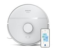 Philips HomeRun serie 2000: Robot aspirapolvere e lavapavimenti 2-in-1, aspirazione 2700 Pa, autonomia 130 min, navigazione laser, potenziamento tappeti, controllato da app, Bianco artico (XU2000/20)