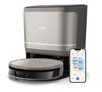 Philips Serie 9000 Robot aspirapolvere e lavapavimenti - Aspirazione ultra-forte, lavaggio con acqua pulita, stazione all-in-one, rilevamento ostacoli, controllo tramite app (XU9100/10)