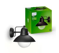 Philips Hoverfly Applique LED da esterno, Alluminio, Nero | Resistente a intemperie, Durevole, Design classico, Lampadina E27 venduta separatamente