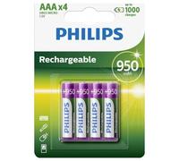 Philips HR03 Batteria ricaricabile Ministilo (AAA) NiMH 900 mAh 1.2 V 4 pz.